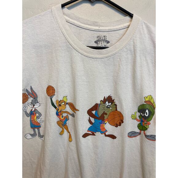 Space Jam Vintage Style Graphic Short Sleeve T-Shirt Unisex Size Medium - Picture 2 of 7